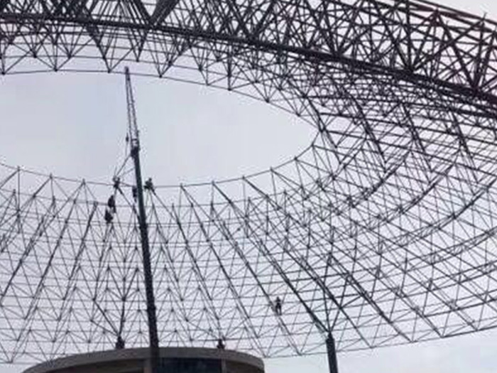 阆中篮球馆球形网架厂家价格